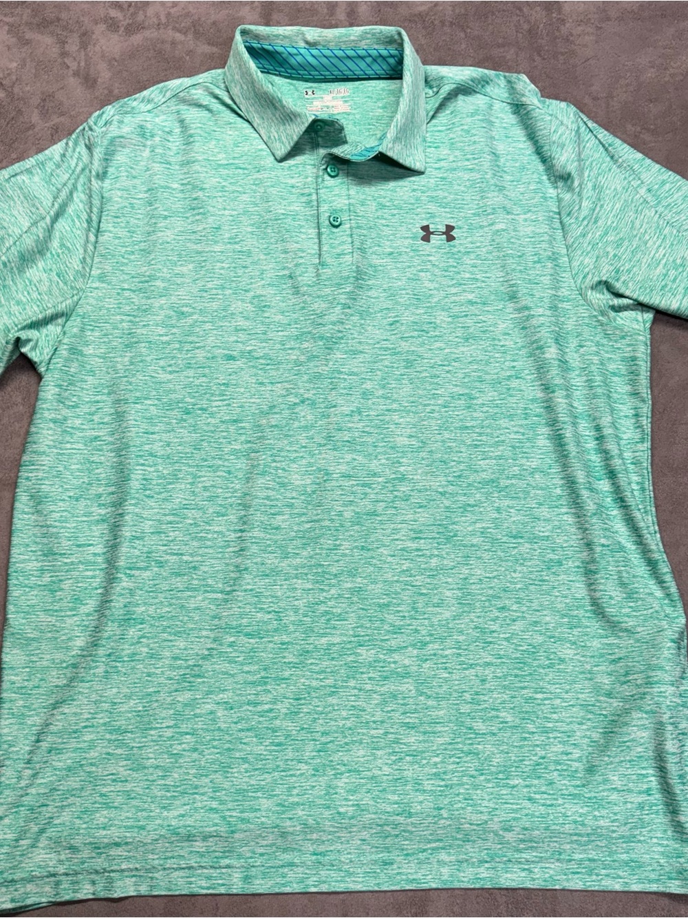 Under Armour Men's Mint Green Heather Polo